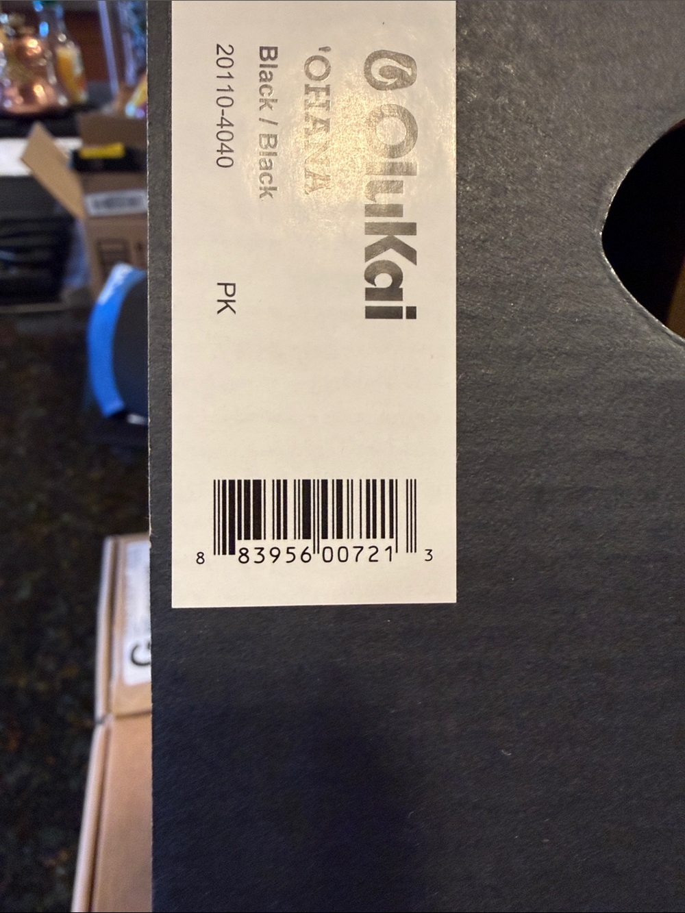 OluKai Black Womens Flip Flops - Picture 6 of 6